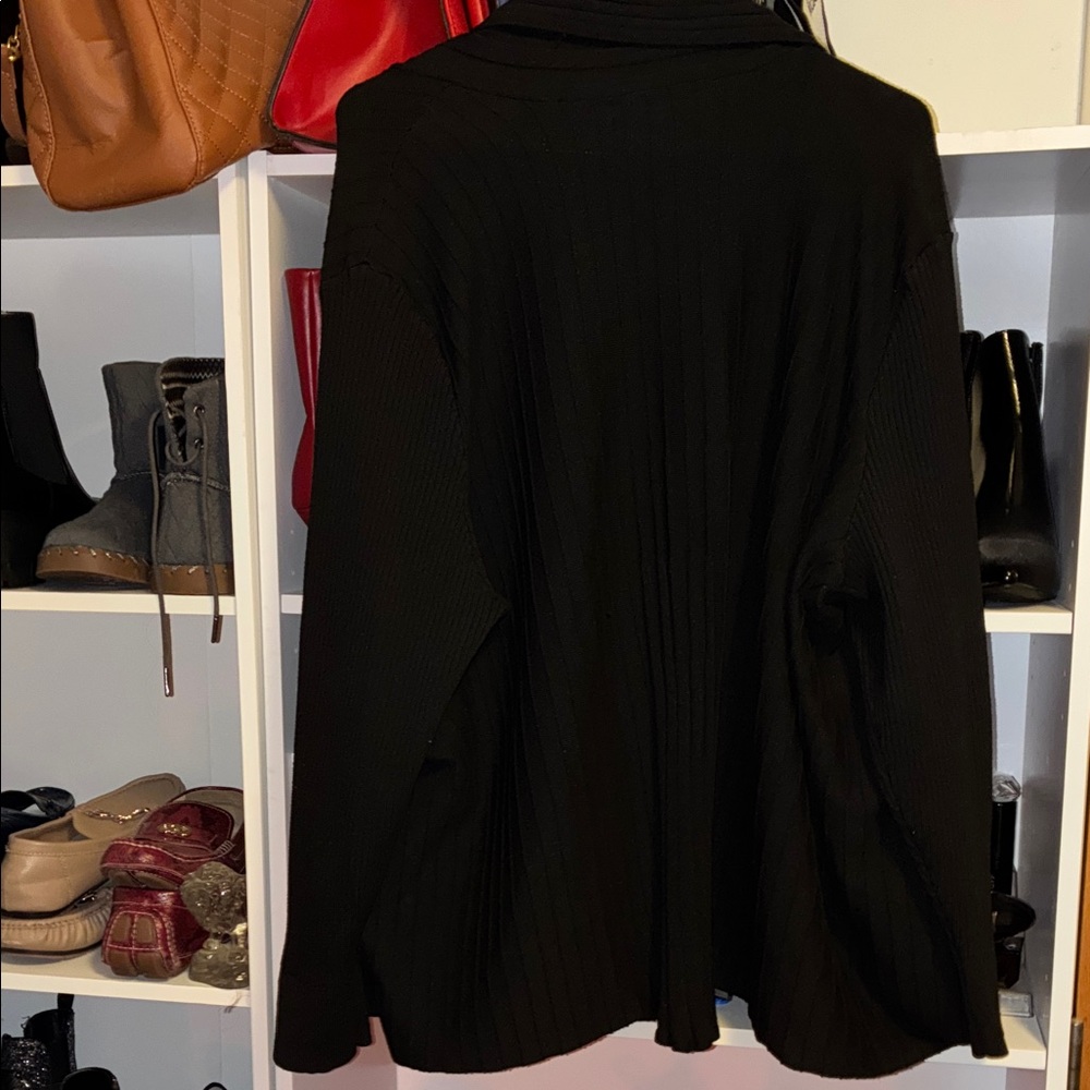 Black Chloe & Jasmine Women's Open Sweater - Picture 5 of 6